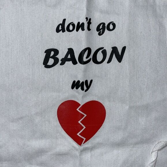 New Chef Apron Cooking Show Don’t go Bacon my ❤️ Heart Kitchen Special Pig Lover - Picture 2 of 2